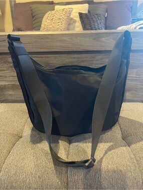 FABLOU London- Everyday Black Nylon Crossbody Bag with Adjustable Strap